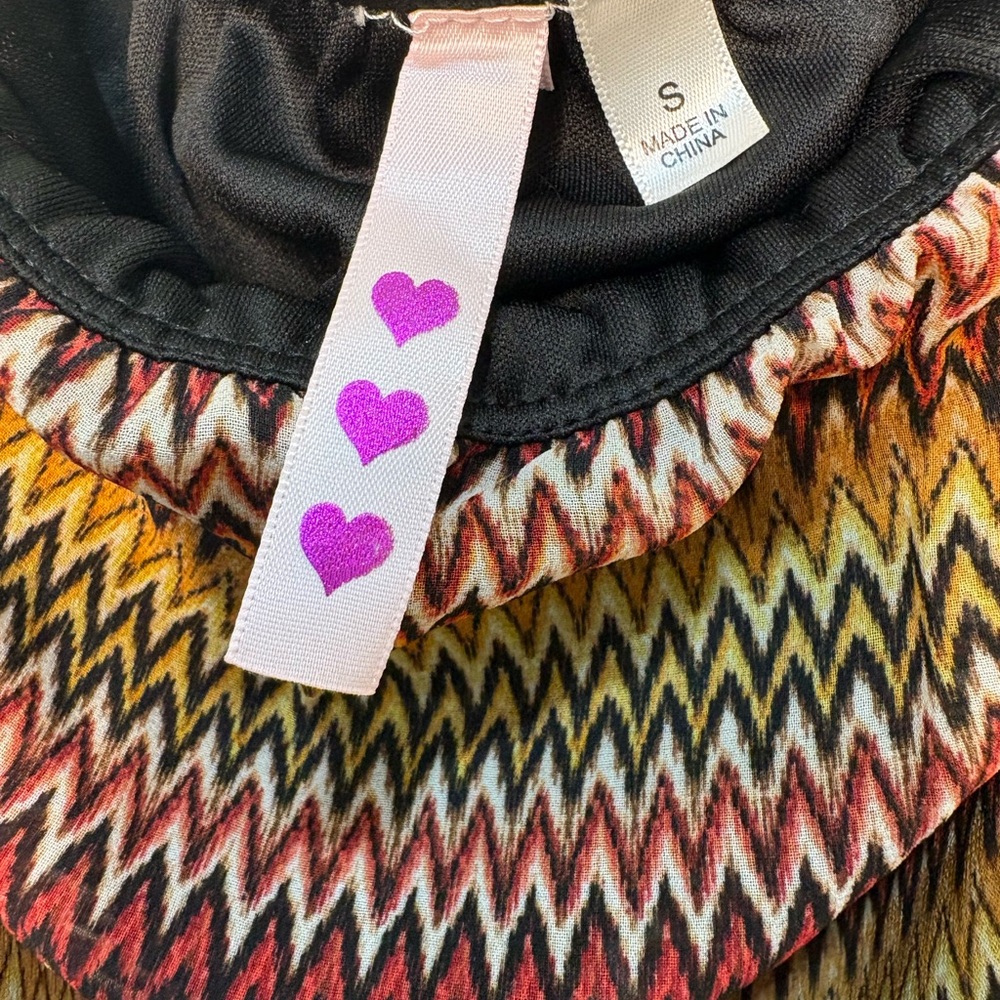Multicolor Chevron Jumpsuit - Picture 6 of 8